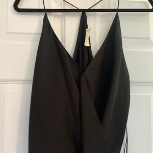 Vestique Black Satin Tank
